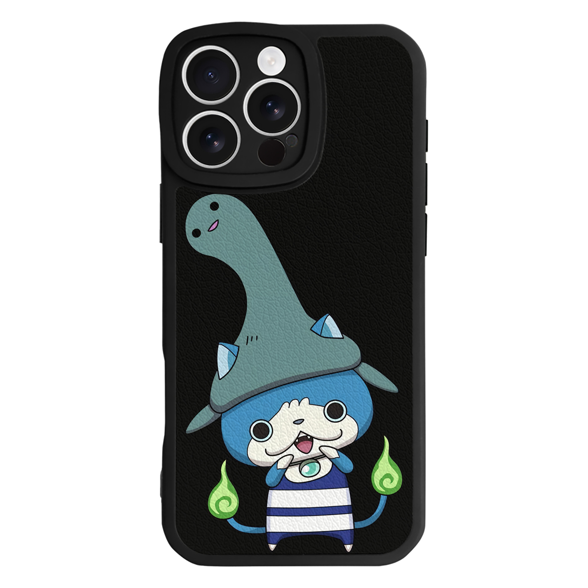 （画像用） 妖怪ウォッチ Yo-kai Watch 【iPhone 16シリーズ対応】シリコンスマホケース（レザー調） 材質：シリコン
